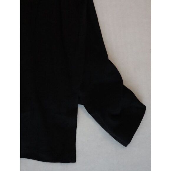 Michael Kors QH350C36TF Women's Sz L Black/Silver "MK" Sequin Logo T- Shirt - Picture 4 of 7